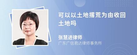 可以以土地撂荒为由收回土地吗
