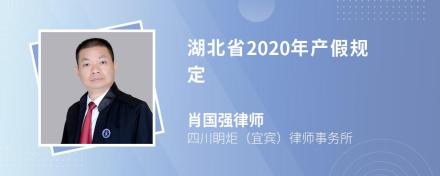 湖北省2020年产假规定
