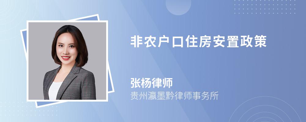 非農戶口住房安置政策