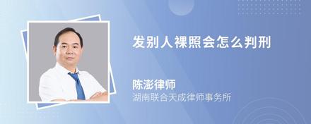 发别人裸照会怎么判刑