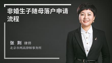 非婚生子随母落户申请流程