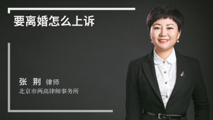 要离婚怎么上诉